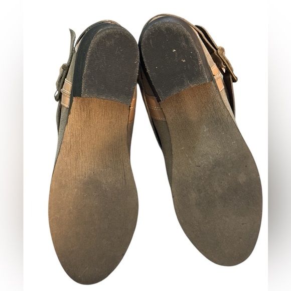 Kelsi Dagger oiled suede leather faux fur side buckle booties boots Sz 8 1/2 - Picture 8 of 12